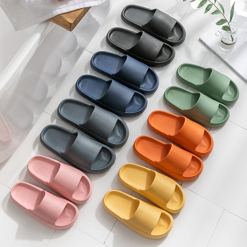 2022 Cloud Sandals Home Slippers Summers Thick Platform Womens Indoor Bathroom Anti-slip Slides Ladies Men's Shoes Dropshipping