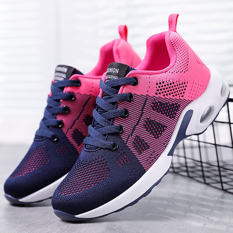 Women's casual shoes breathable lightweight mother shoes air cushion women's sports shoes with free shipping