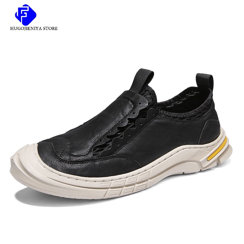 Brand Mens Shoes Genuine Leather Casual Shoes Outdoor Men Breathable Sneakers Original Suede Men Moccasins Loafers Sneakers