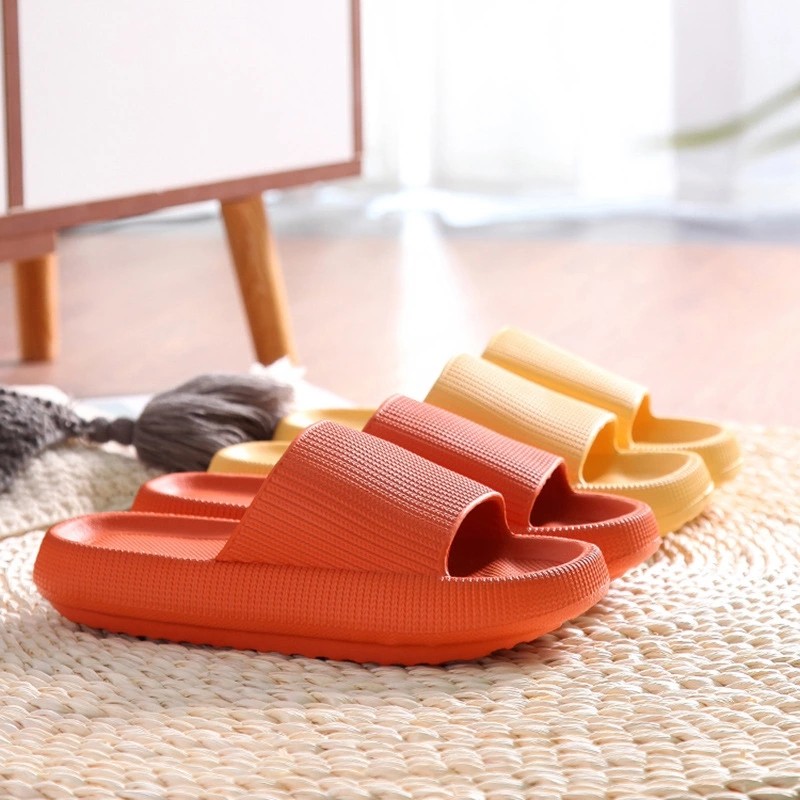 men slippers thick platform slippers summer beach eva soft sole sandal men ladies indoor leisure bathroom anti-slip shoes