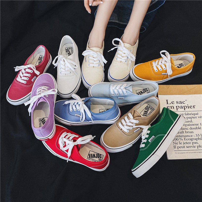 Classic brand canvas shoes women skateboarding shoes woman fashion sneakers loafers ladies low-cut shoes female student