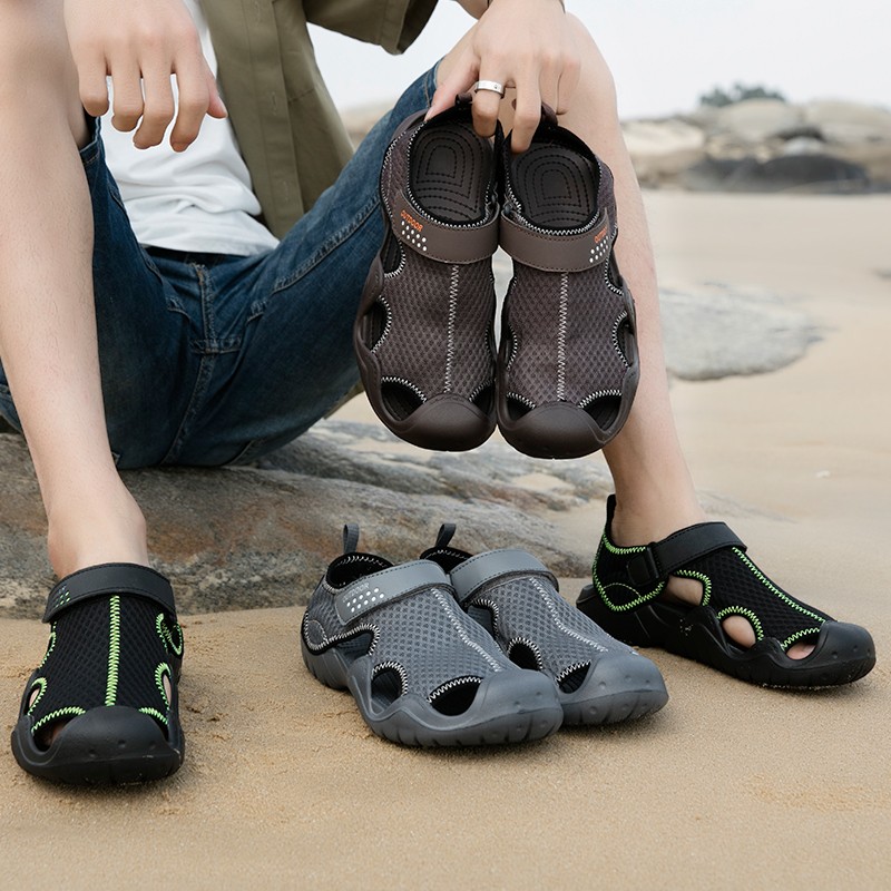 Summer Men's Sandals Platform Closed Toe Shoes Hiking Wading Fishing Beach Shoes Men's Sneakers