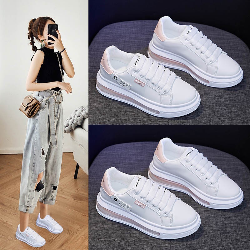 2022 fashion sneakers women casual shoes fashion brand white shoes thick sole women flats woman height inrecing shoes 3cm