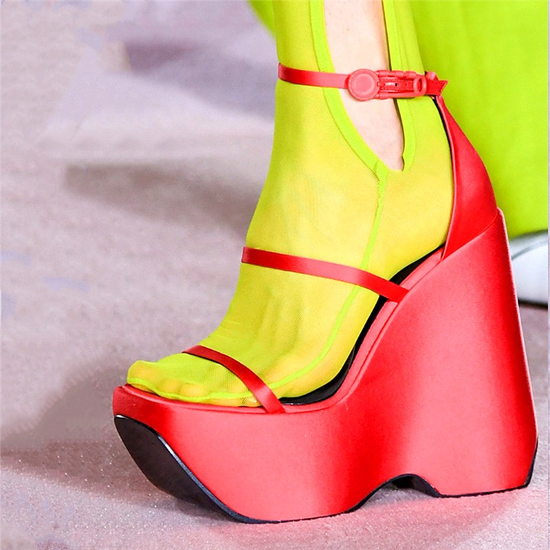 CONASCO 2022 women sandals piece high heels night club prom pumps high platforms summer casual shoes woman punk style shoes