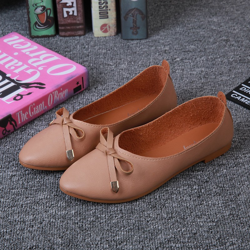 New Fashion Casual Summer Shoes Elegant Comfortable Ladies Fashion Flats Leisure Butterfly Knot Female Flat Shoes Women Shoe