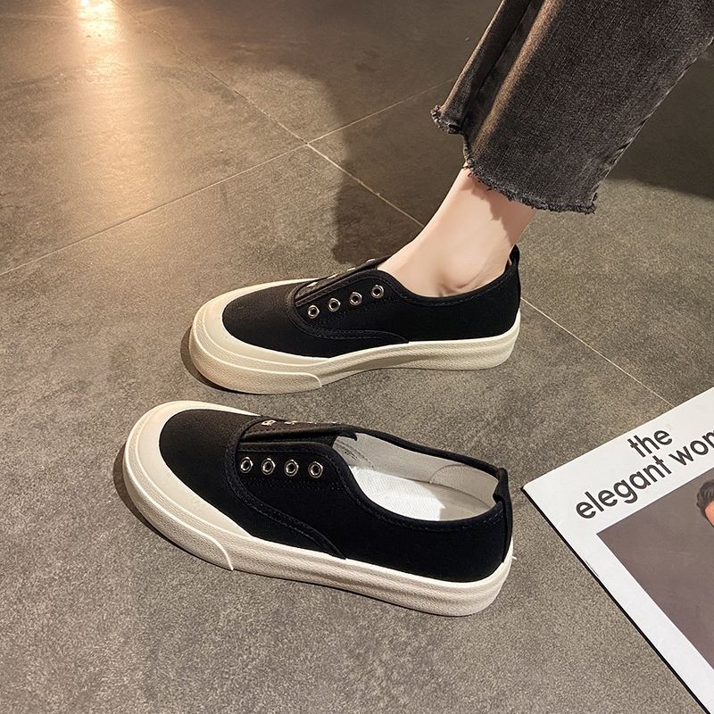 Specialized original canvas shoes women 2022 summer new women's shoes thin slip-on canvas shoes all-match sneakers