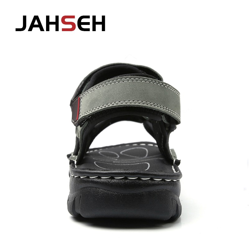 Size 48 New Fashion Casual Men Shoes Genuine Leather Soft Non-slip Beach Shoes Summer Sandals Walking Flats Sneakers