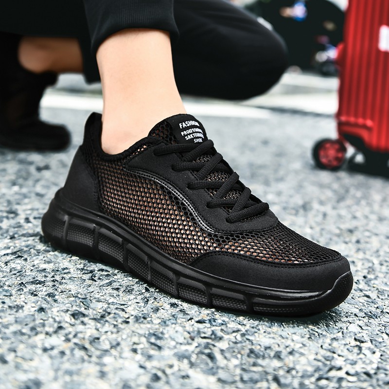 Men's vulcanized shoes aqua casual shoes fashion breathable mesh quick dry outdoor sole slip on water shoes