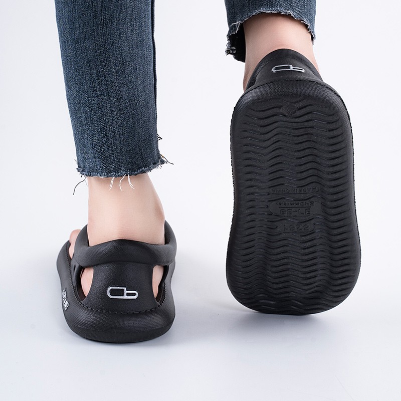 summer women slippers flip flops thick bottom sandals women couples outdoor non-slip sole beach casual shoes soft home slippers