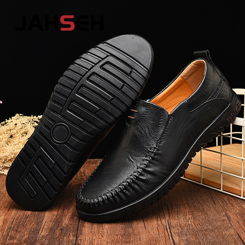 Brand Men Shoes Size 37~47 Soft Comfortable Driving Shoes Luxury Dress Shoes Genuine Leather Summer Walking Shoes Moccasins