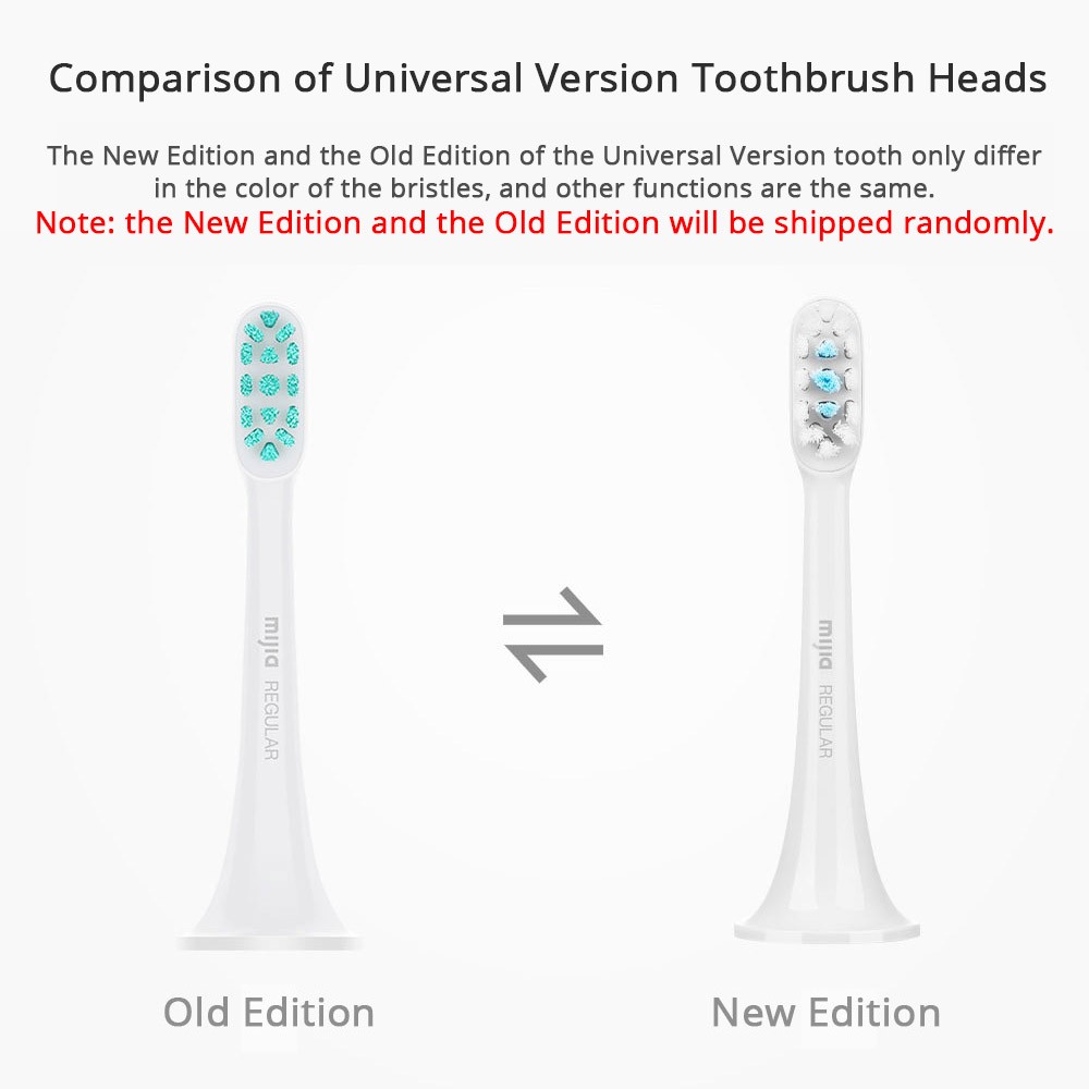 Original Xiaomi Mijia Electric Toothbrush Head 3pcs for T300/T500 Smart Sonic Toothbrush Sonic Clean 3D Brush Head Collects