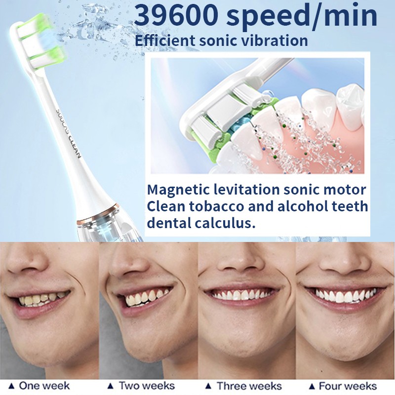 SOOCAS Sonic Electric Toothbrush X3U Ultrasonic Toothbrush Head Cleaner Adult Automatic Smart Teeth Whitening: from youpin