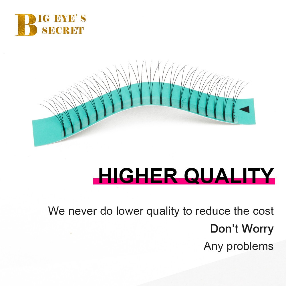 BES Pointy Fans 3D/4D/5D Long Stem Eyelashes Premade Fans Handmade Individual Eyelash Extensions Premade Volume Fans Mink Lashes