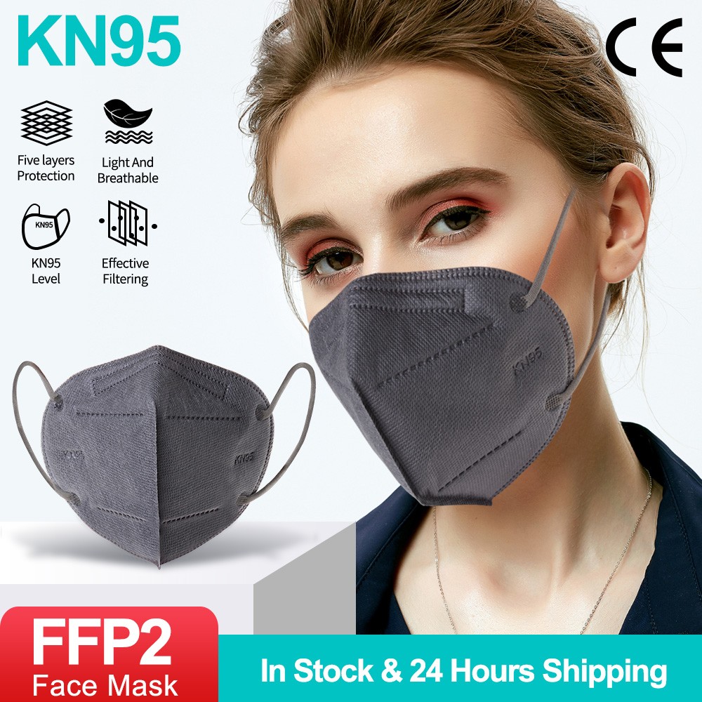 5-200pcs KN95 Mask 5 Layers Filter CE FFP2 Mascarillas ffp2masken Mouth Protective Reusable Face Masks Respirator Mask