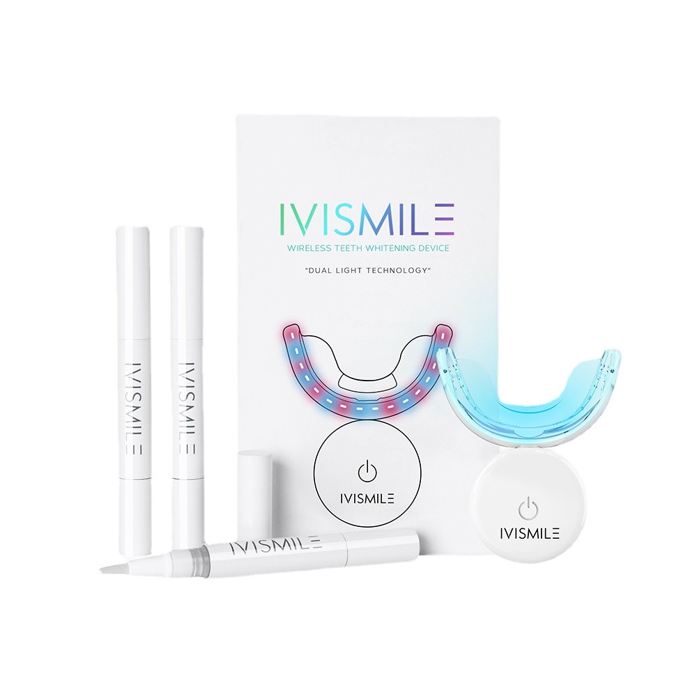 IVISMILE Teeth Whitening Lamp LED Teeth Whitening Device Gel Set Home Wash Kit Gift Wireless Charging Box Teeth Whitening Pen