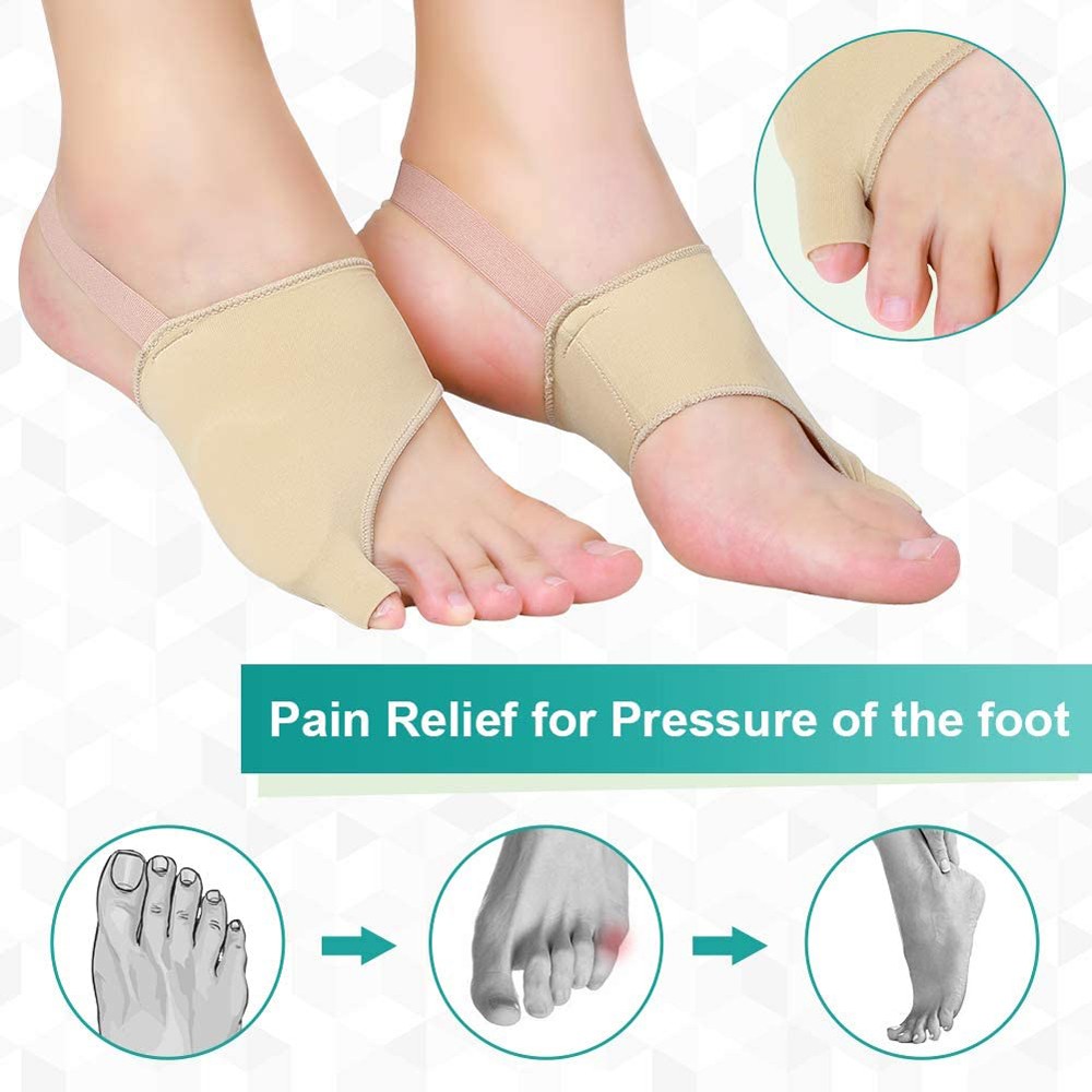 1 Pair Tailor Bunion Corrector Splint Pads for Bunion Pinky Toe Relief Toe Straightener, Little Toe Separator With Anti-Slip