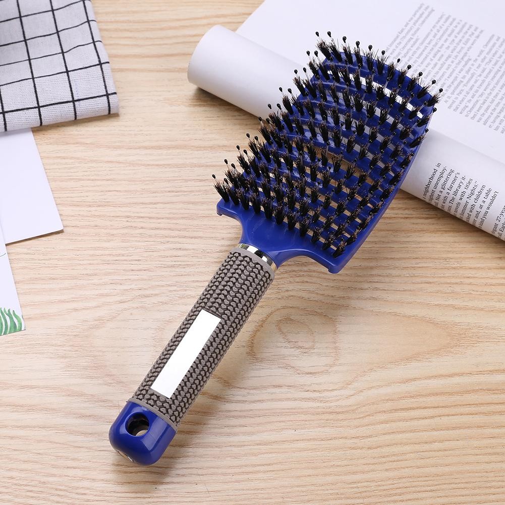 Hair Scalp Massage Comb Bristle Brush Nylon Women Wet Dry Curly Detangling Hair Brush Salon Hair Styling Tool Dropship