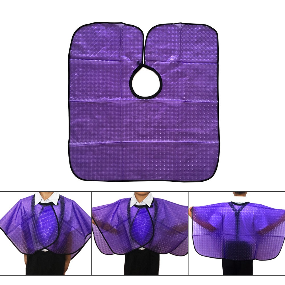 Durable Hairdressing Cape Anti Static Smooth Coloring Easy Clean Salon Apron Perming Hair Cut Waterproof Cloth Solid