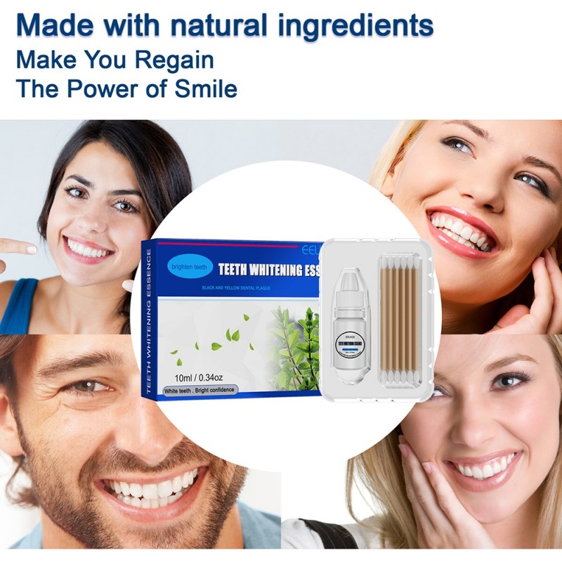 Teeth Whitening Essence Painless No Sensitivity Easy To Use Travel Friendly Fresh Breath Remove Teeth Stains 10ml