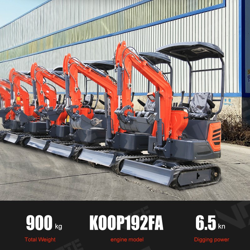 CE EPA Euro 5 China mini excavator hydraulic pilot excavator 1 ton 2 ton 3 ton crawler micro home personal orchard mini excavator P