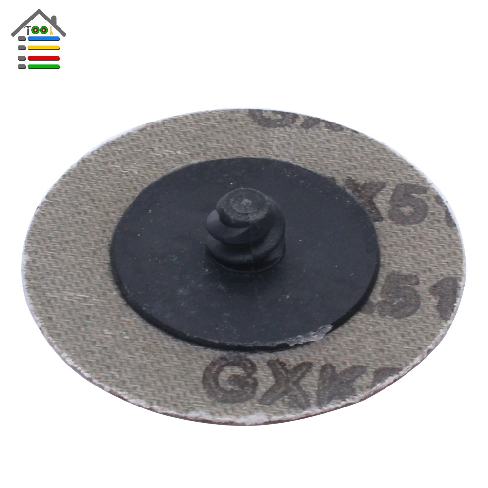 25pcs 50mm Sanding Disc For Roloc Polishing Pad Plate 2 Inch Sander Paper Disc Grinding Wheel Abrasive Tools 60 80 100 120 Grit