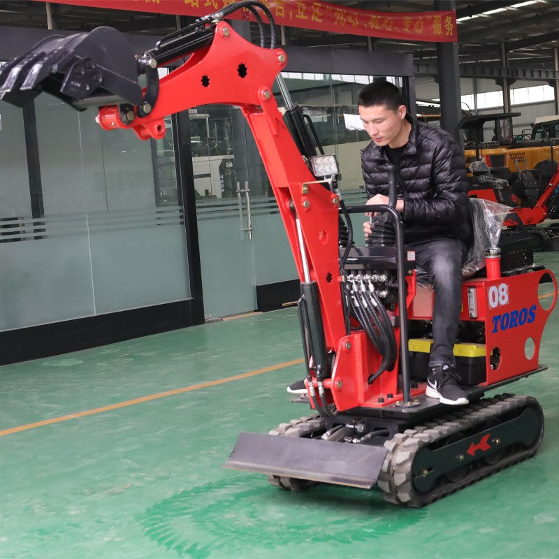 TE-08 0.8 Ton Mini Excavator Newest Mini Hydraulic Crawler Excavator Garden Digger Digging Machine With CE ISO