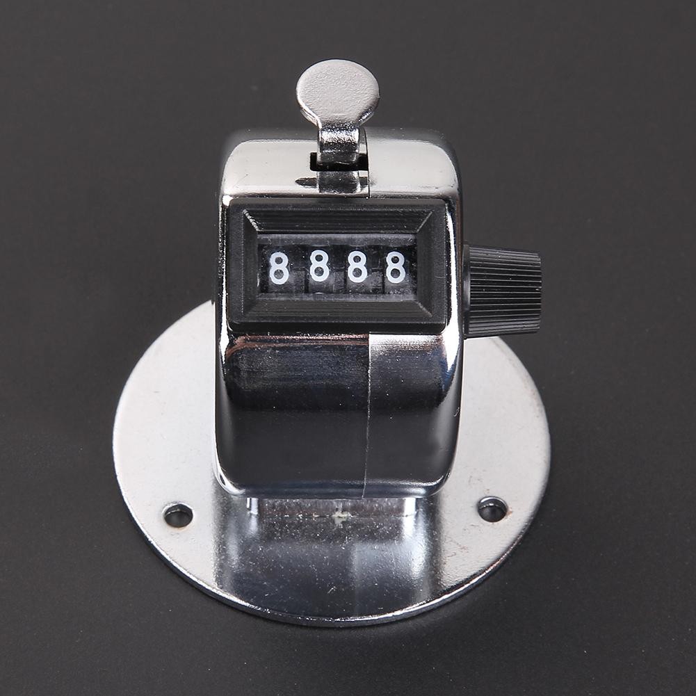 Mini Mechanical Digital Hand Recorder Counter 4 Digit Number Manual Counting Golf Clicker Finger Display Max 9999 Useful Tool