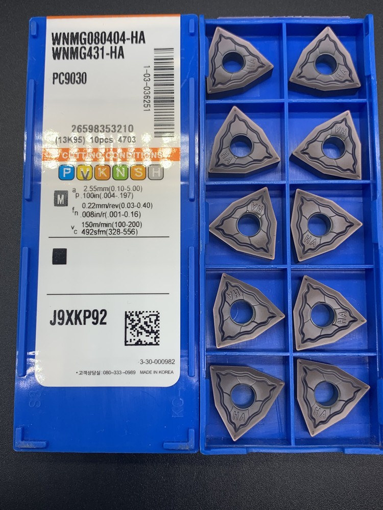 WNMG080404 WNMG080408 HA PC9030 Insert 100% Original High Quality External Turning Tool WNMG Carbide Insert for Stainless Steel