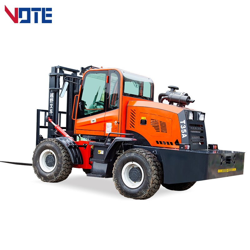 China 4x4 drive off-road forklift four wheels drive all forklift 6M handling equipment applicable warehouse handling