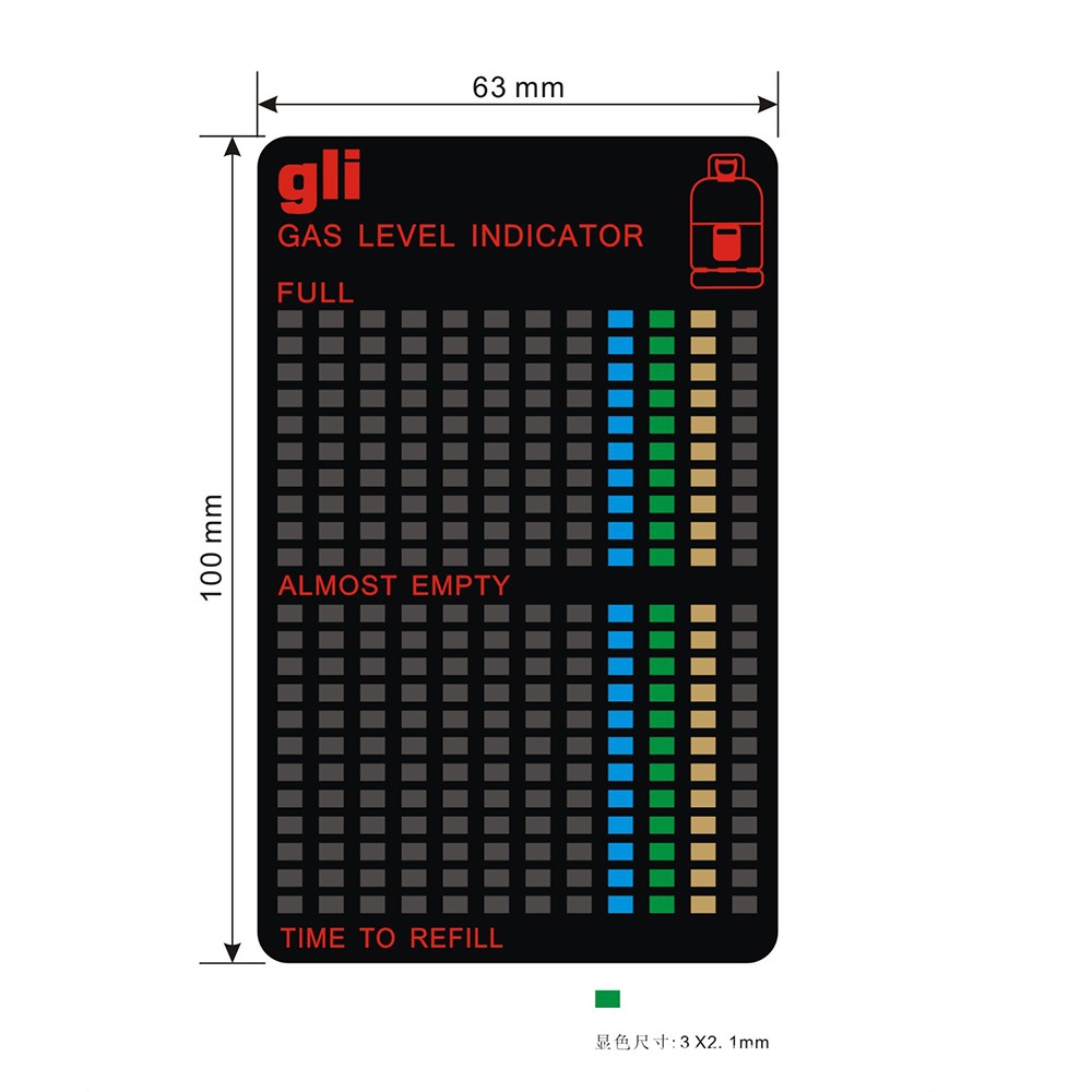 3pcs Magnetic Gas Cylinder Gas Tool Tank Level Indicator Propane Butane LPG Fuel Standard Caravan Bottle Temperature Gauge