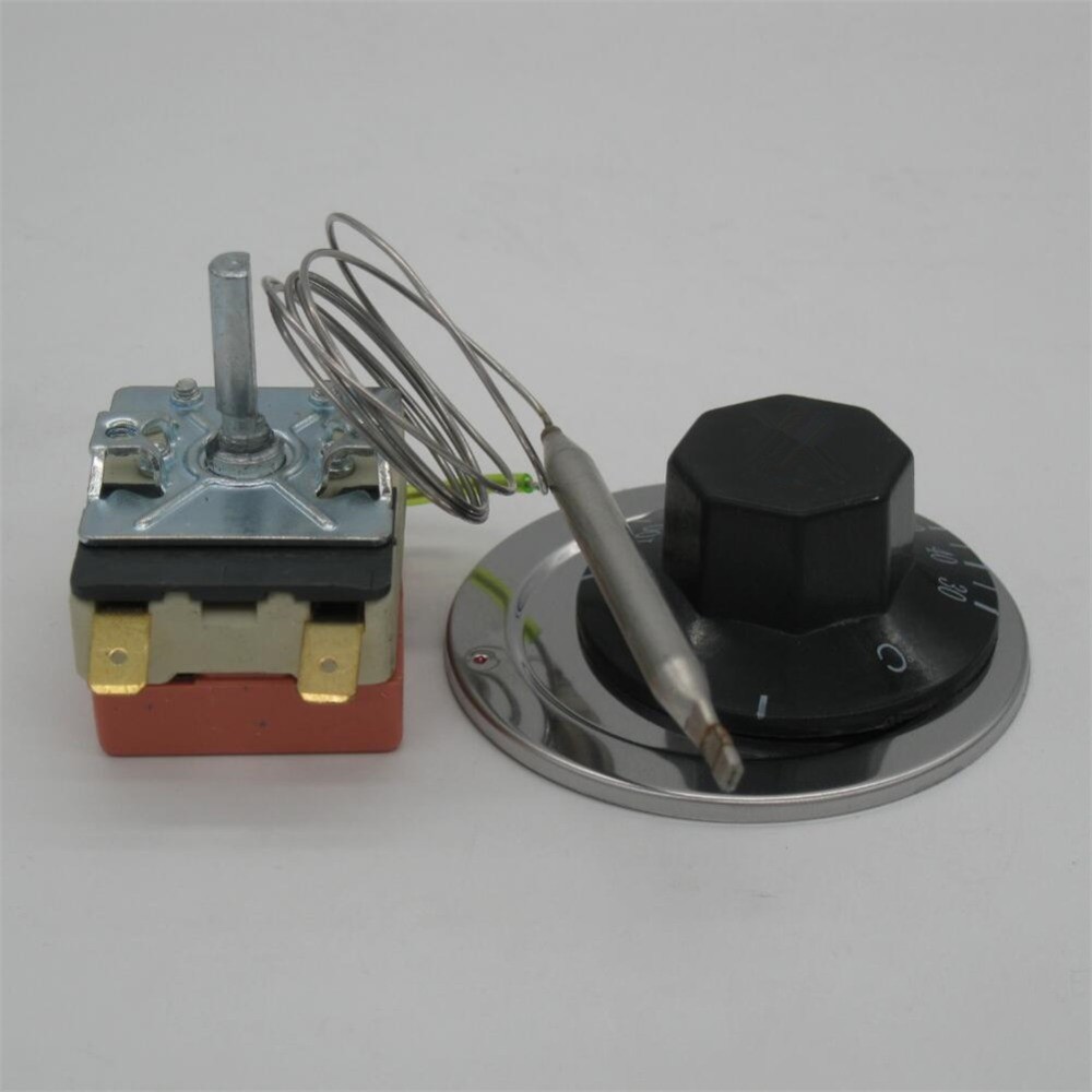 Thermostat-sensor temperature control switch, AC 16A, for electric oven, 50-300C disc, specially designed thermocouple