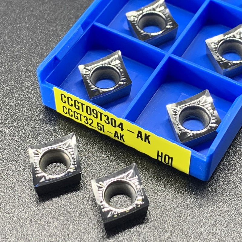 CCGT060202 CCGT060204 CCMT060208 AK HO1 Carbide Insert CCGT09T304 CCGT09T308 CCGT120402 Aluminum Turning CNC Cutting Tool CCGT