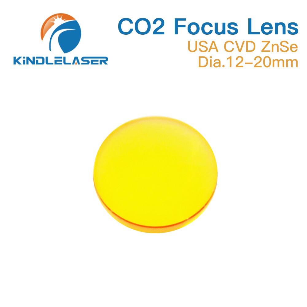 Kindle laser focus lens USA CVD ZnSe Dia.12/15/18/19.05/20 FL38.1/50.8/63.5/76.2/101.6mm for CO2 laser engraving cutting machine