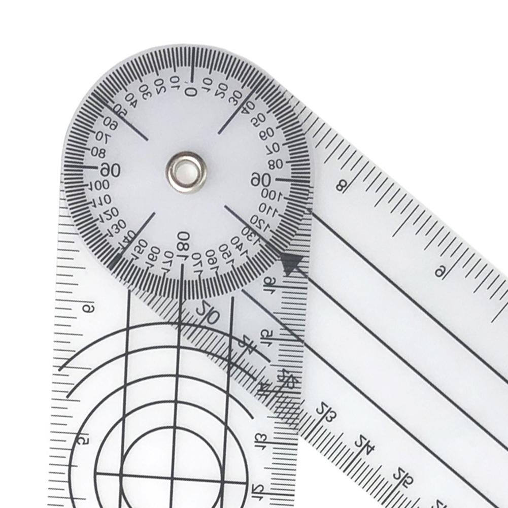 Multi Ruler 360 Degree Goniometer Angle Medical Spine Ruler Protractor Useful Measuring Ruler School Office Supplies Dropship