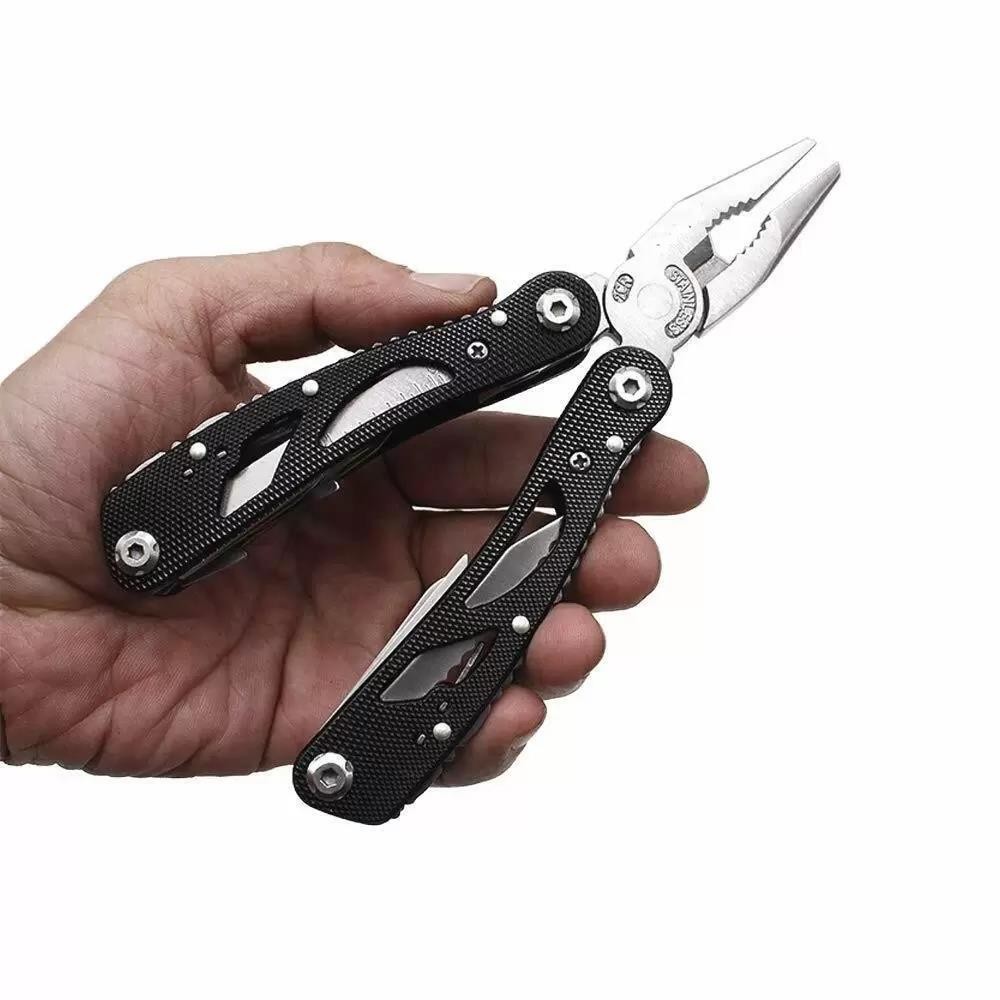 GOWKE Multi Knife Cutting Pliers Saw Kit Folding Knives Screwdriver Bit Set Outdoor Foldaway Camping Hand Emergency Heraminas