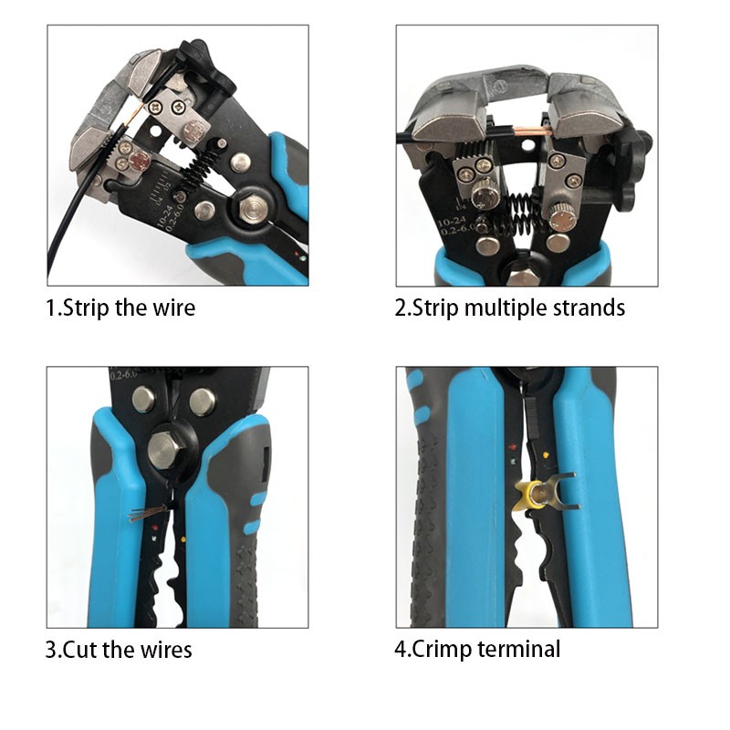 SH-371 Automatic Wire Stripping Pliers 0.5-6mm Square, Ssed For Electrical Maintenance Of Cable Cutting Tools