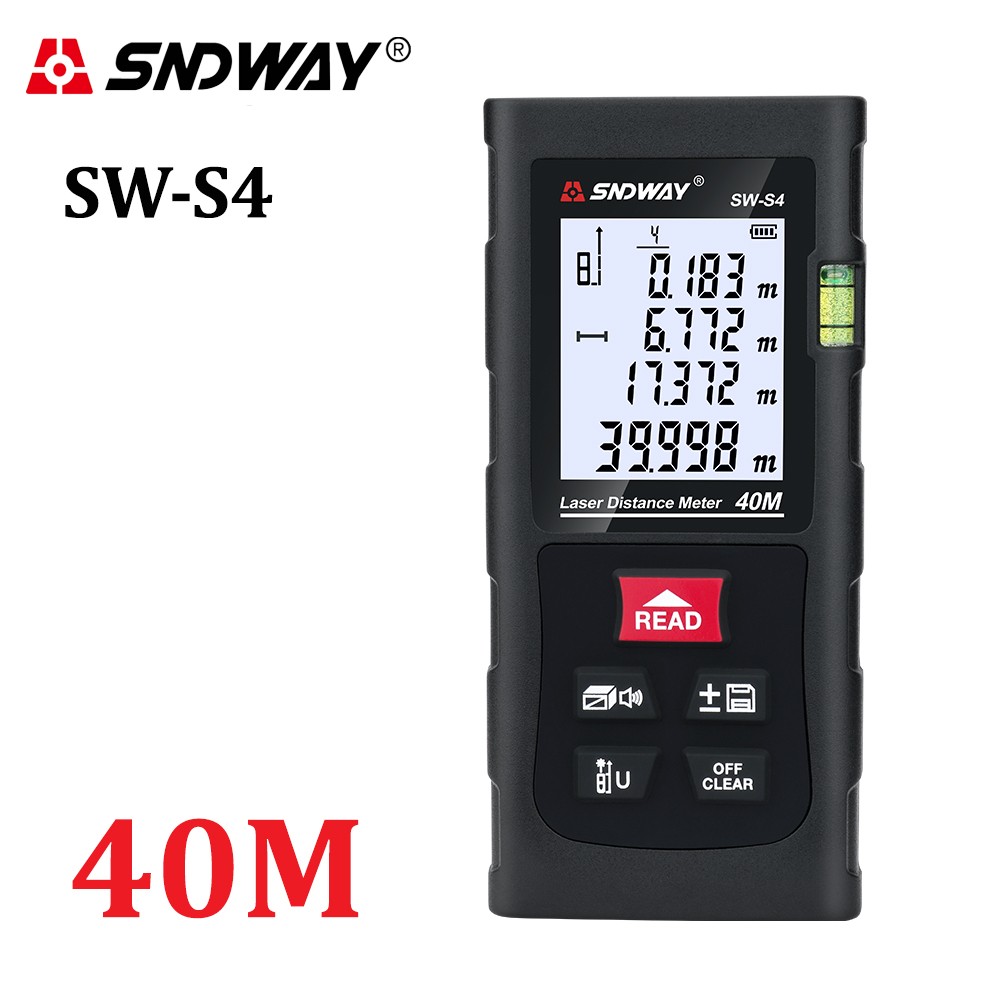 SNDWAY Laser Rangefinder 120m 100m 70m 50m 40m Digital Laser Distance Meter Laser Range Finder Tape Distance Meter Test Tools