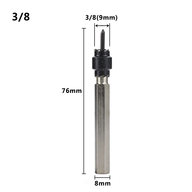 XCAN - Stainless Steel Double Sided Metal Drill Bits, 3/8", 5/16"