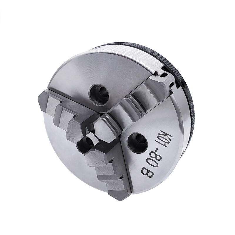 K01-50 63 80 Mini Lathe Chuck 3 Jaw Woodworking Hand Chuck With Mounting Thread Bolt Rod Self Centering Lathe Chuck Tool