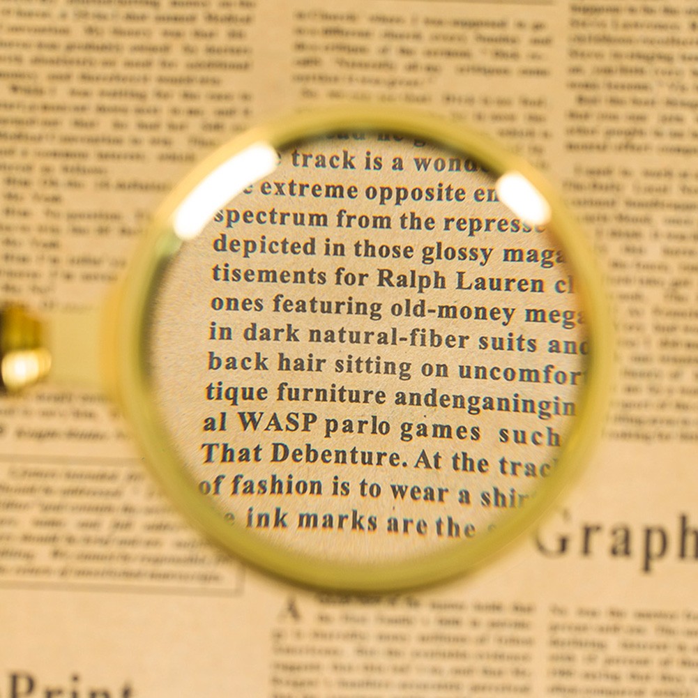 5X 6X 8X 10X Handy Magnifier HD Magnifying Glass Portable Magnifier for Jewelry Elderly Children Reading Books Newspaper Tool