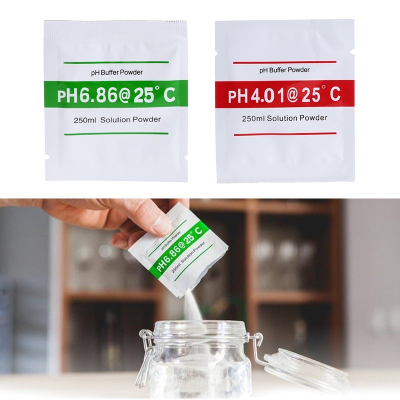 20pcs PH Buffer Solution PH Powder for Test Meter Calibration Measurement 4.01 6.86