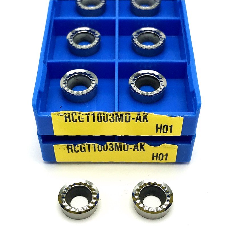 RCGT1204 AK H01 طحن إدراج أدوات قابلة للفهرسة أدوات القطع للألمنيوم باستخدام الحاسب الآلي تحول أداة RCGT 1204 أسنان تقطيع الخشب تحول أدوات