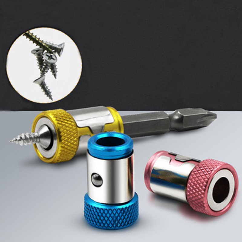 Universal Magnetic Ring for 6.35mm 1/4" Drill Bit Magnet Ring Strong Powerful Magnetic Electric Screwdriver Bit