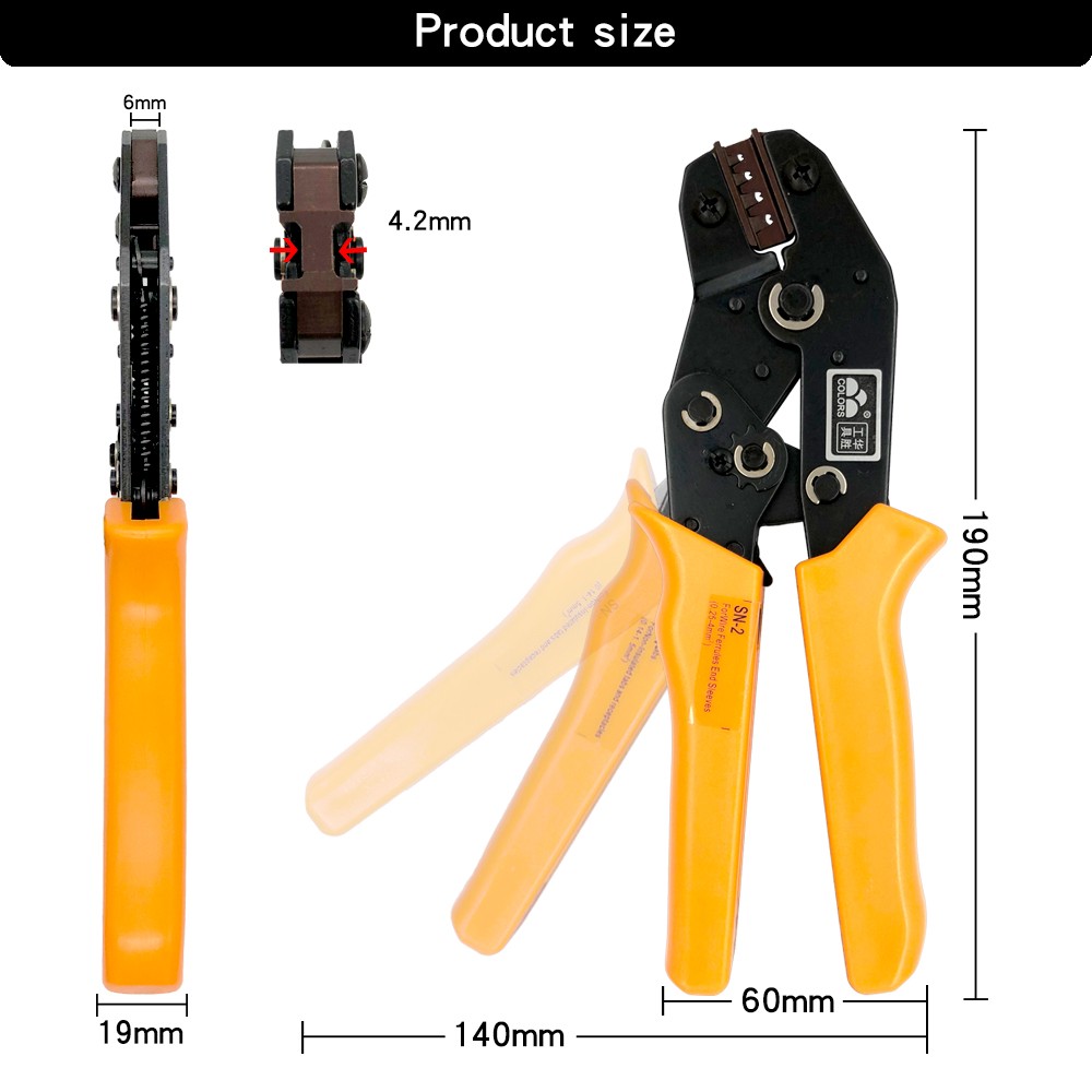 Dupont Terminals Crimping Tools SN-2 Pliers Set XH2.54 SM Plug Spring Clip for JST ZH1.5 2.0PH 2.5XH EH SM Boxed Connection Kit