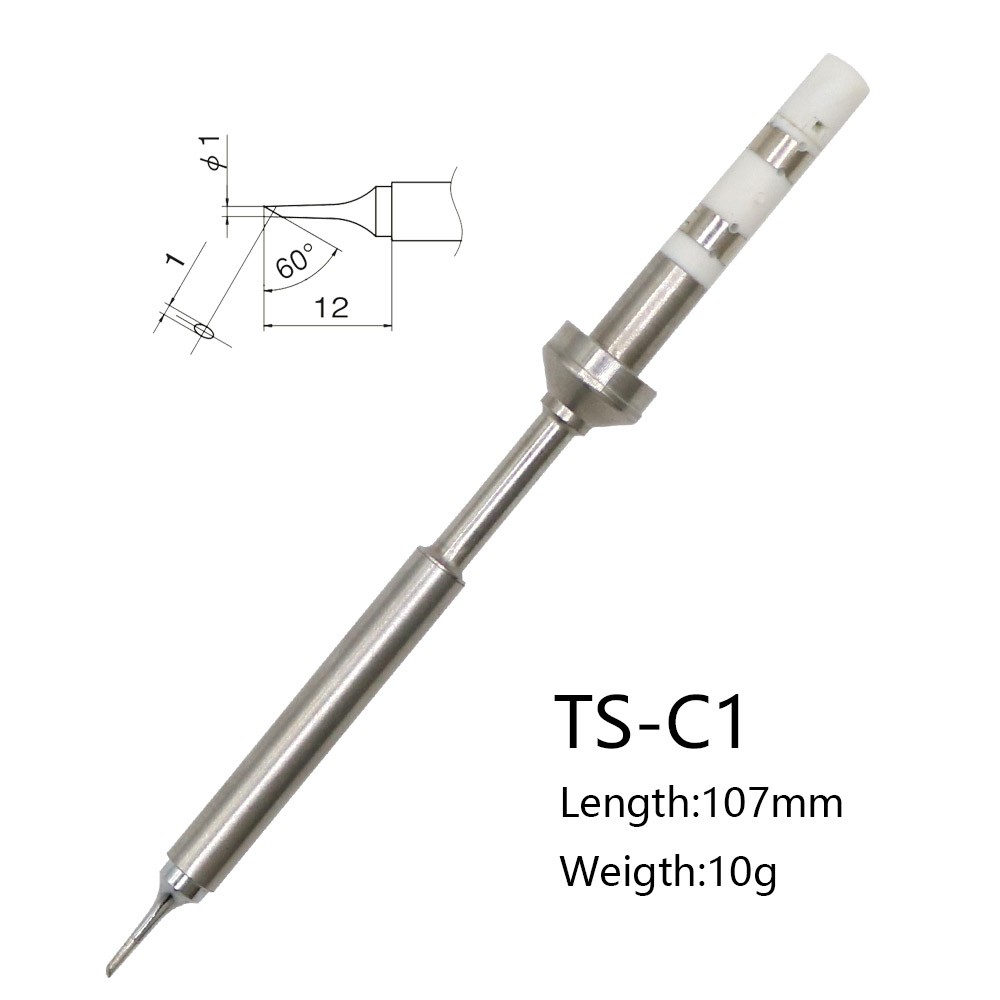 Pine64 TS100 Soldering Iron Tips Replacement Various Models of Pinecil Electric Soldering Iron Tip TS-BC2 TS-C1 TS-KU TS-ILS