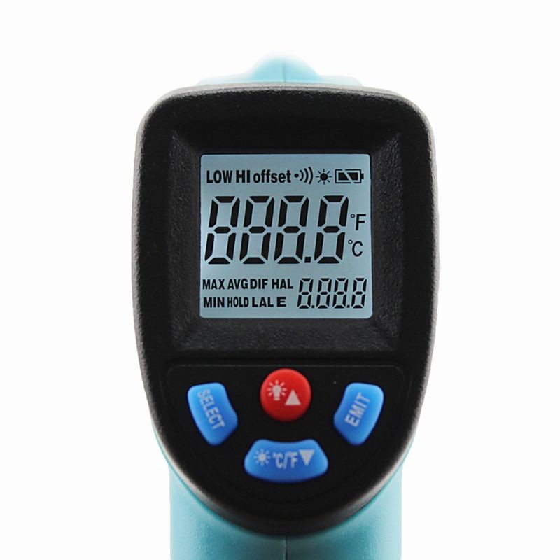 -50~550℃/-58~1022℃ Infrared Thermometer Laser Point Infrared Heat Gun GM550 Industrial Thermometer ℃/