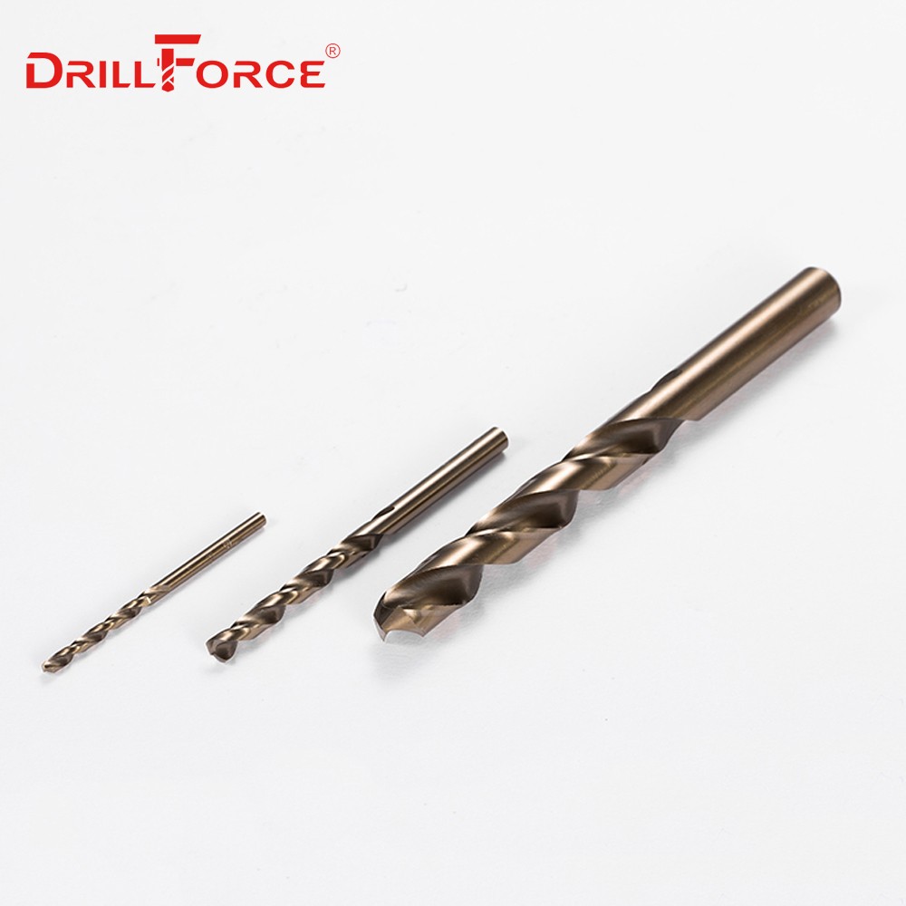 Drillforce أدوات M42 الكوبالت مثقاب مجموعة ، HSS-CO الحفر مجموعة 0.5-10 مللي متر ، الحفر على صلابة الفولاذ ، الحديد الزهر و الفولاذ المقاوم للصدأ