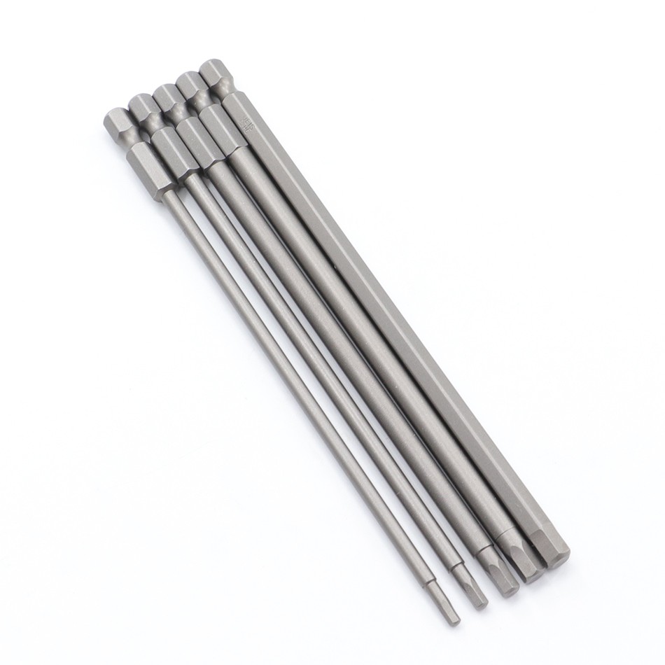 150mm/200mm Hex Head Allen Wrench Drill Bits Set Long Allen Screwdriver Bit Tips Magnetic Hex Key Screwdriver Socket Bit Set