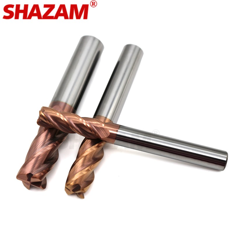 Milling Cutter Alloy Coating Tungsten Steel CNC Tool Maching Hrc55 Endmill SHAZAM Top Milling Cutter Tool Kit Milling Machine