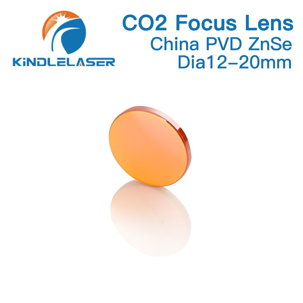 Kindleliser China CO2 ZnSe Focus Lens Dia.12/15/18/19.05/20mm FL38.1/50.8/63.5/101.6/127mm For Laser Engraving Cutting Machine